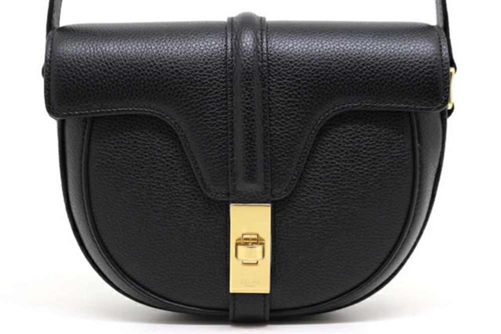 Celine Besace Seize bag black satinated calfskin